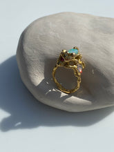 Load image into Gallery viewer, LIQUID RING — OPAL, RUBY &amp; DIAMOND
