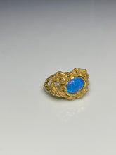 Load image into Gallery viewer, FLORID RING — CRYSTAL OPAL AND DIAMOND
