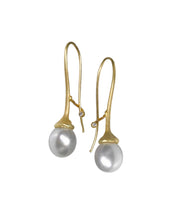 Load image into Gallery viewer, SNOWDROP EARRINGS — PEARLS AND DIAMONDS
