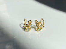 Load image into Gallery viewer, LIQUID EARRINGS — OPAL AND DIAMONDS
